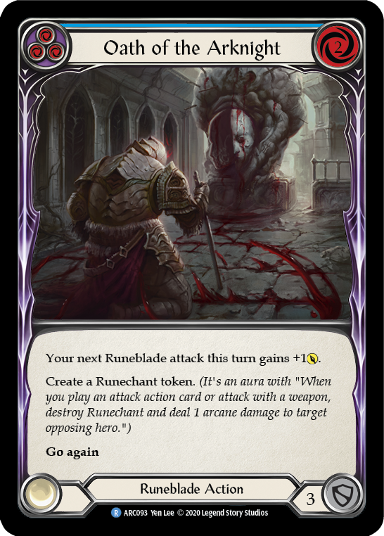 Oath of the Arknight (Blue) (ARC093) [Arcane Rising]
