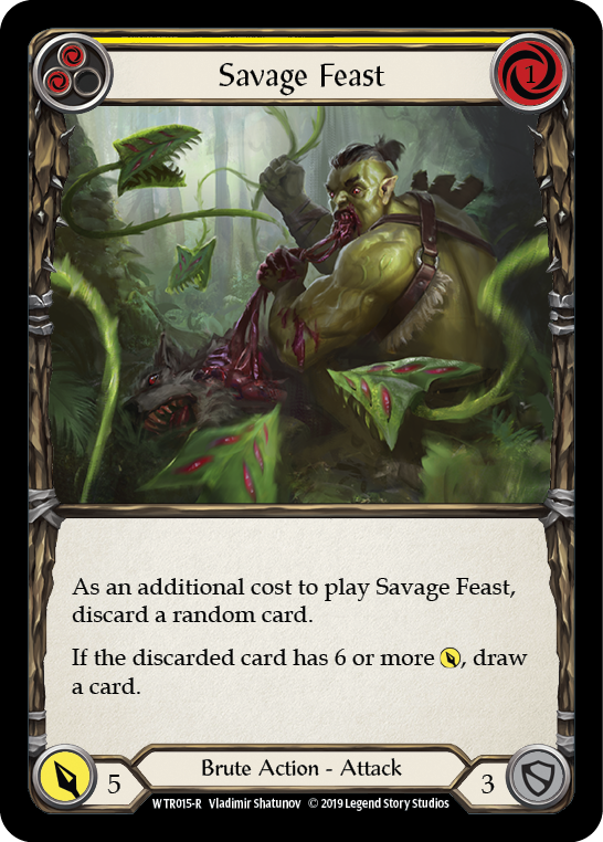 Savage Feast (Yellow) (WTR015) [Welcome to Rathe]