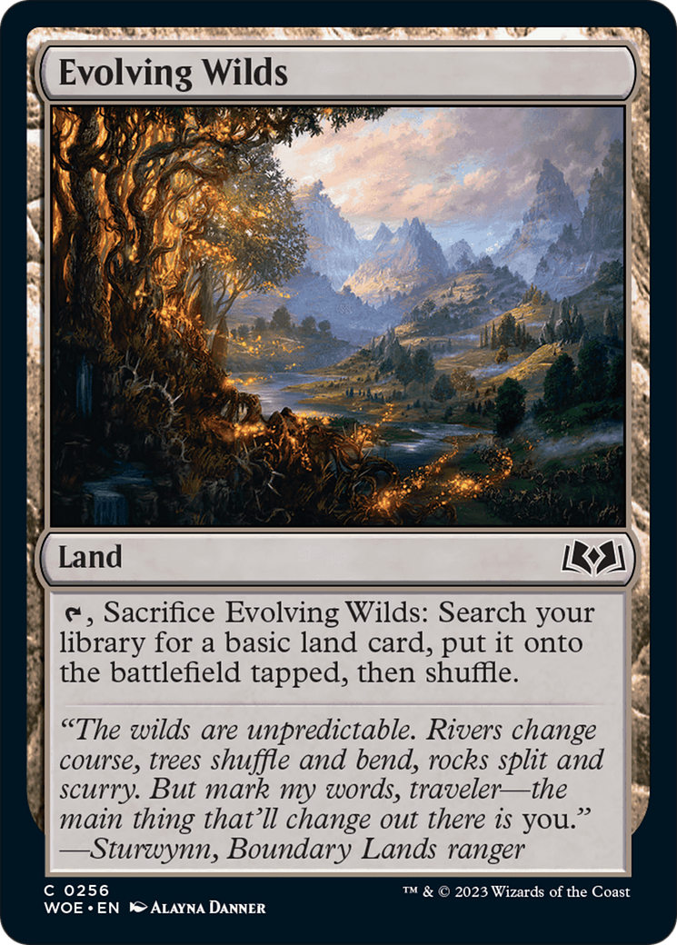 Evolving Wilds (256) [Wilds of Eldraine]