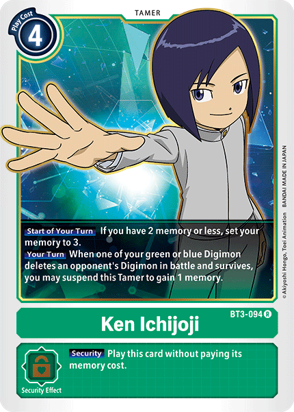 Ken Ichijoji (BT3-094 R) [Release Special Booster 1.5]