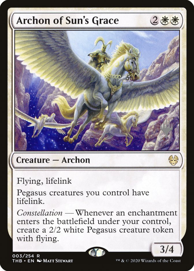 Archon of Sun's Grace (3) [Promo Pack: Theros Beyond Death]