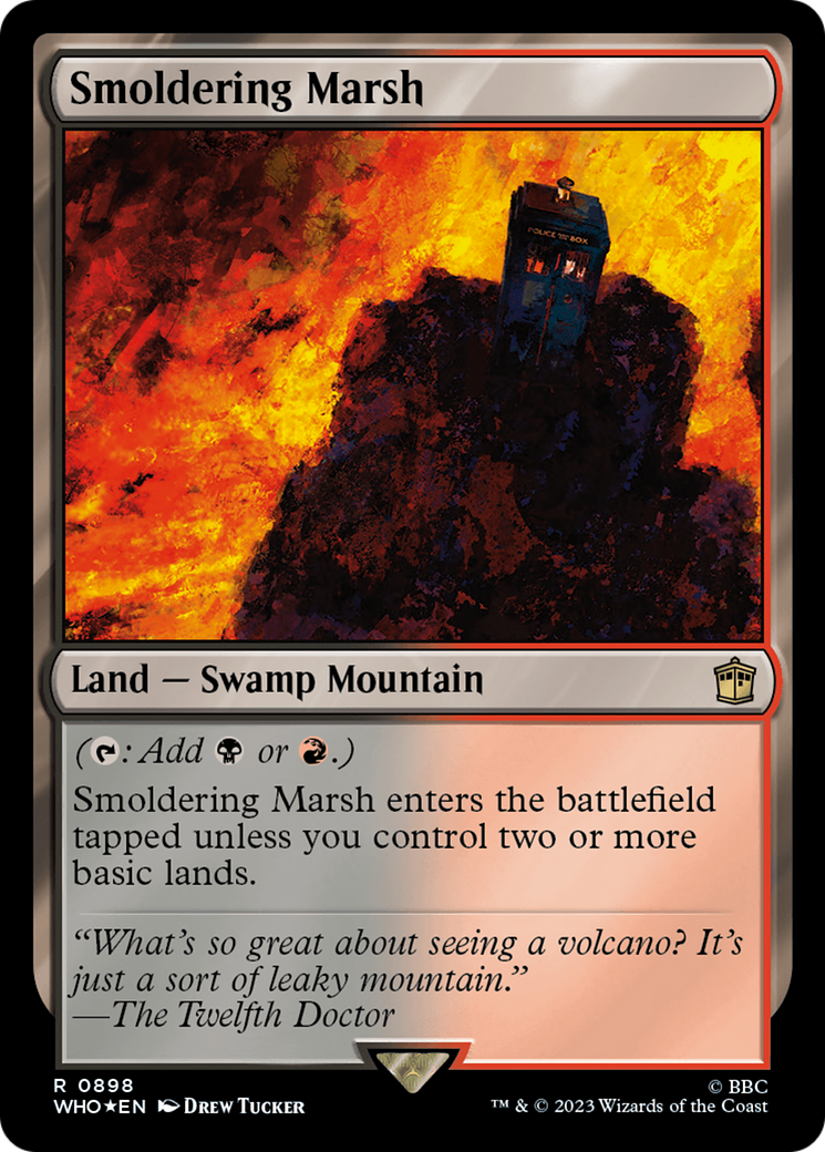 Smoldering Marsh (Surge Foil) (898) [Universes Beyond: Doctor Who]