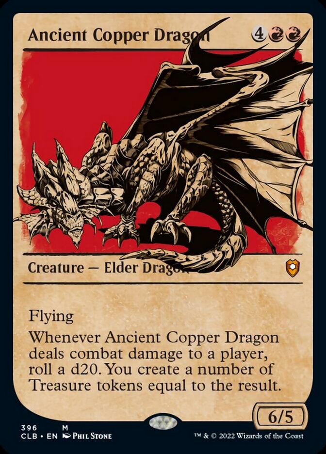 Ancient Copper Dragon (Showcase) (396) [Commander Legends: Battle for Baldur's Gate]