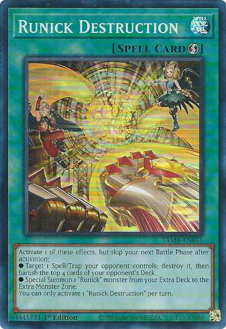 Runick Destruction (TAMA-EN031) [Tactical Masters]