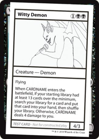 Witty Demon (No PW Symbol) [Mystery Booster: Convention Edition Exclusives]