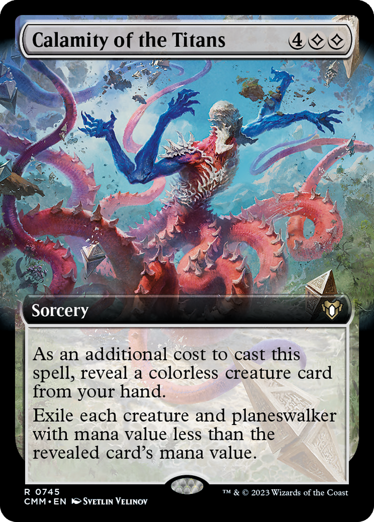 Calamity of the Titans (Extended Art) (745) [Commander Masters]