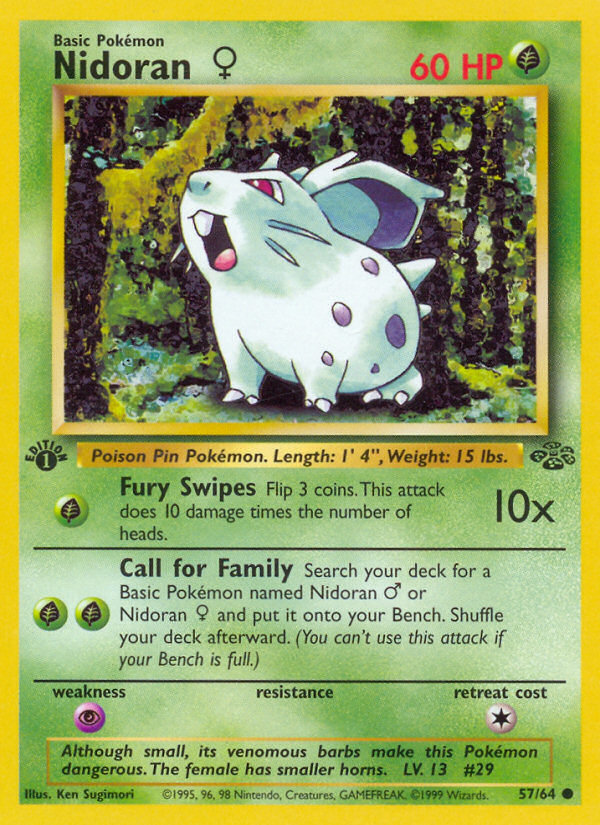 Nidoran F (57/64) [Jungle]