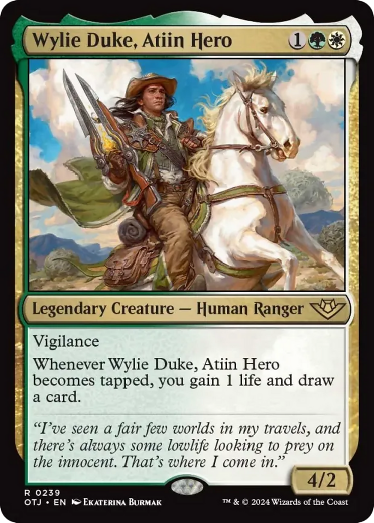 Wylie Duke, Atiin Hero (239) [Outlaws of Thunder Junction]