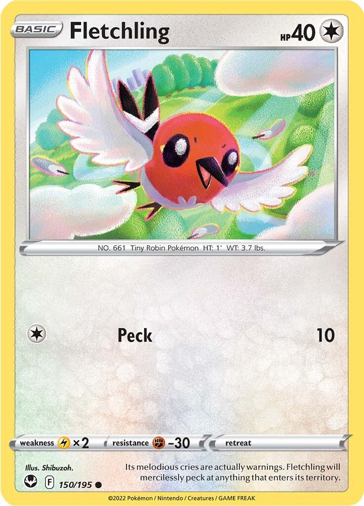 Fletchling (150/195) [SWSH12: Silver Tempest]