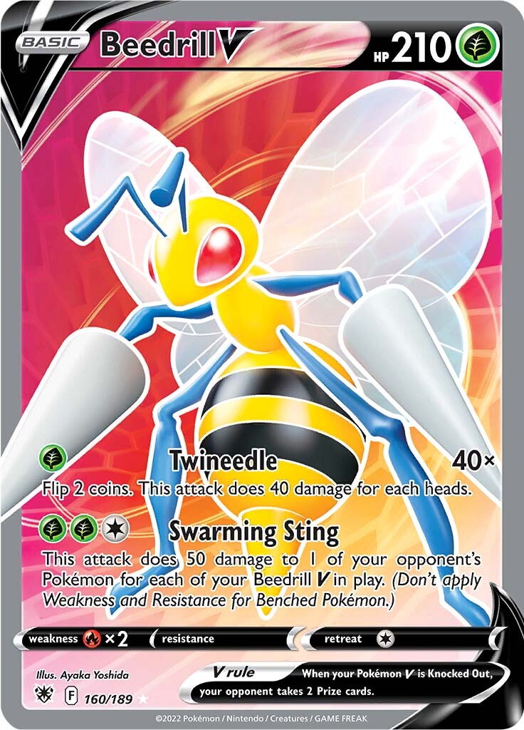Beedrill V (Full Art) (160/189) [SWSH10: Astral Radiance]