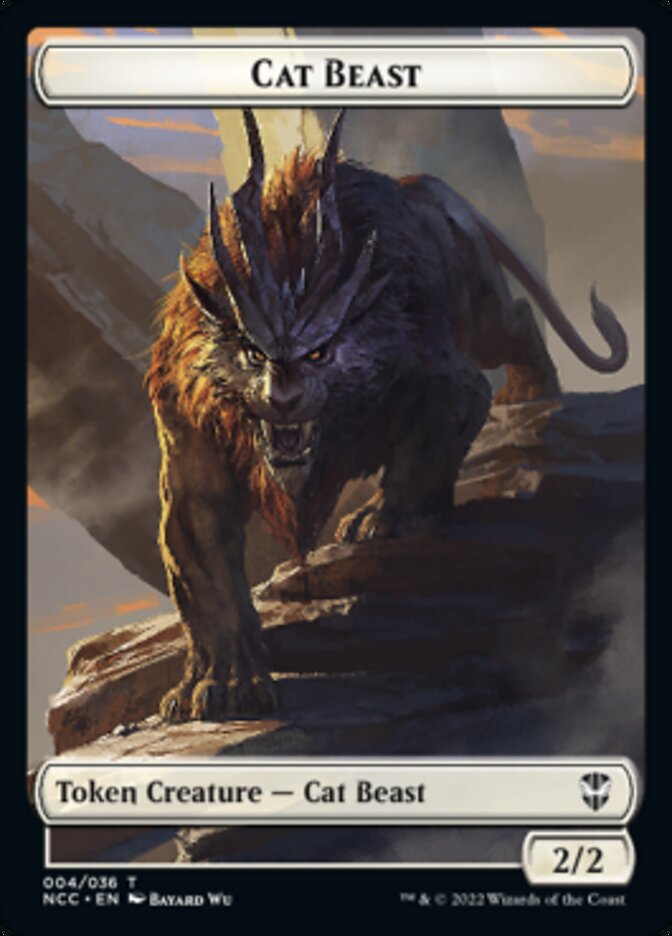 Soldier // Cat Beast Double-Sided Token (9 // 4) [Commander: Streets of New Capenna]