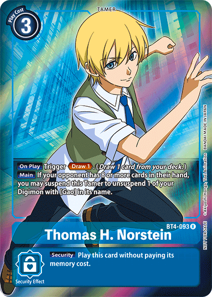 Thomas H. Norstein (Box Topper) (BT4-093 R) [Great Legend]