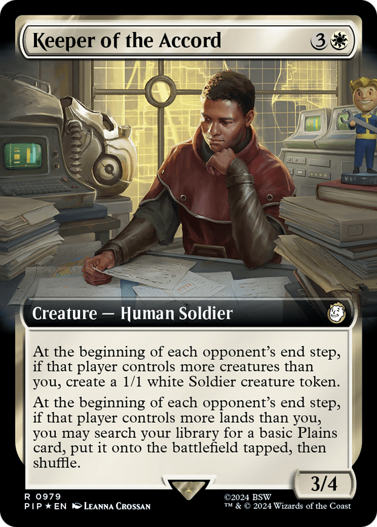 Keeper of the Accord (Extended Art) (Surge Foil) (979) [Universes Beyond: Fallout]