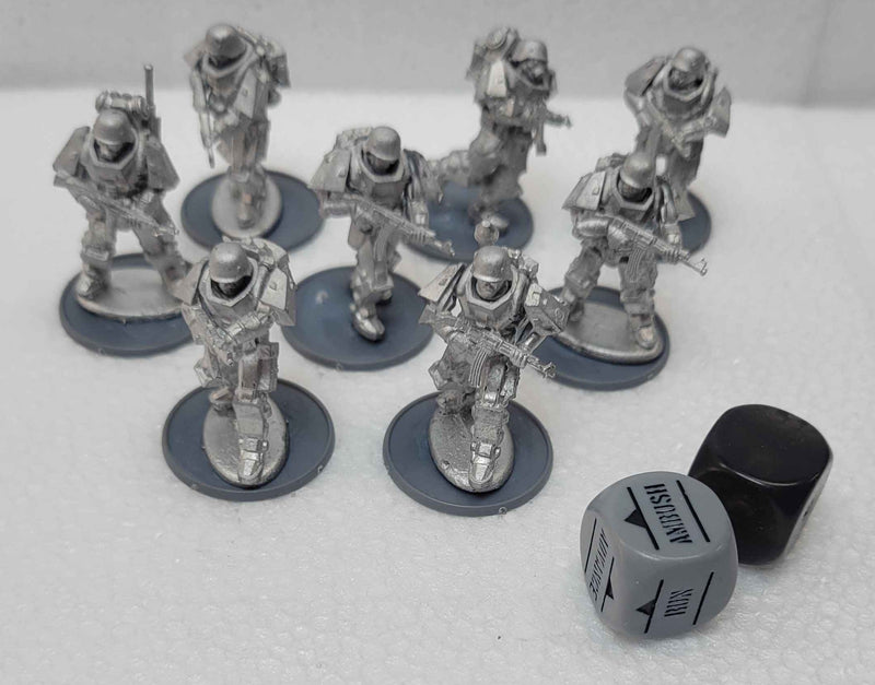 Konflikt '47: Fallschirmjager Falcon Infantry (Preassembled Metal Miniatures)