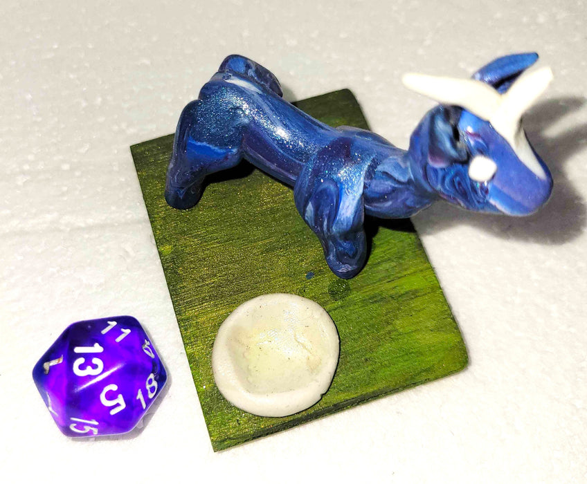 Dice Guardian - D20 - Blue Fantasy Creature