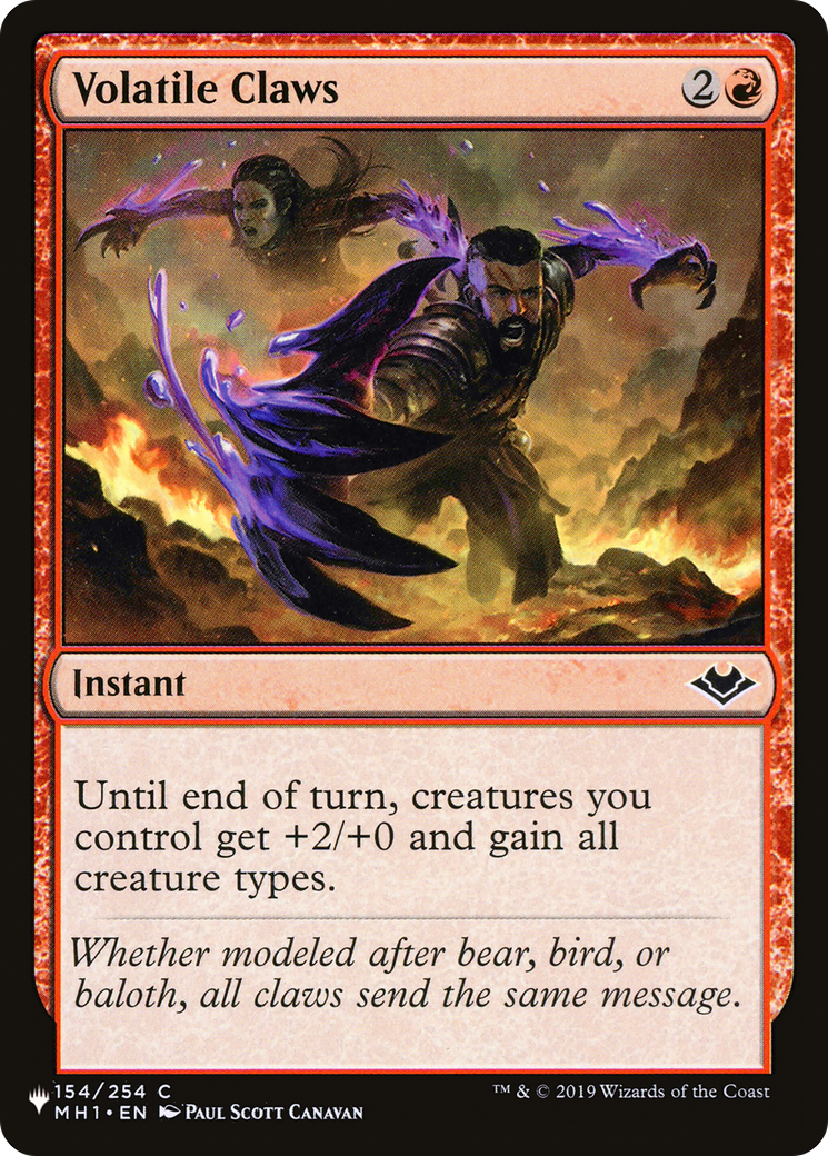 Volatile Claws (154/254) [The List Reprints]