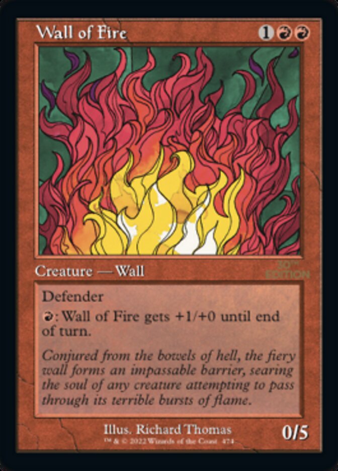 Wall of Fire (Retro Frame) (474) [30th Anniversary Edition]