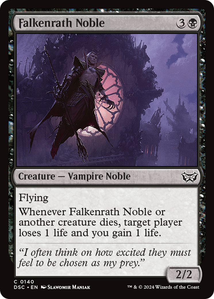 Falkenrath Noble (140) [Commander: Duskmourn: House of Horror]