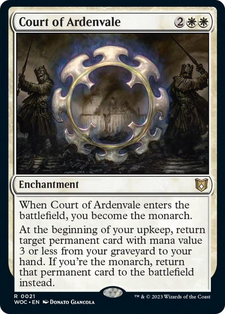 Court of Ardenvale (21) [Commander: Wilds of Eldraine]