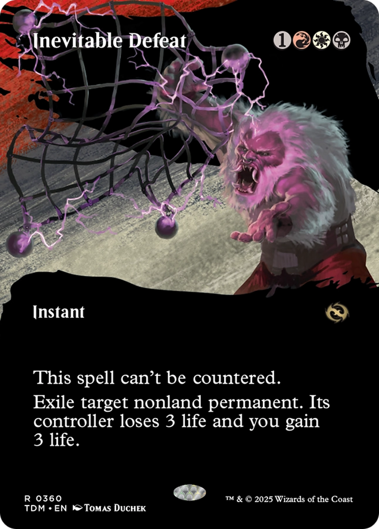 Inevitable Defeat (Borderless) (360) [Tarkir: Dragonstorm]