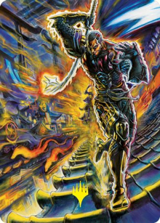 Kaito Shizuki Art Card (71/81) (Gold-Stamped Signature) (71) [Art Series: Kamigawa: Neon Dynasty]