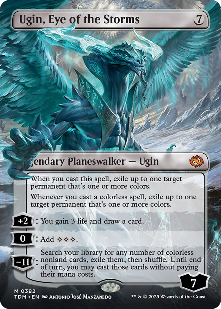 Ugin, Eye of the Storms (Borderless) (382) [Tarkir: Dragonstorm]