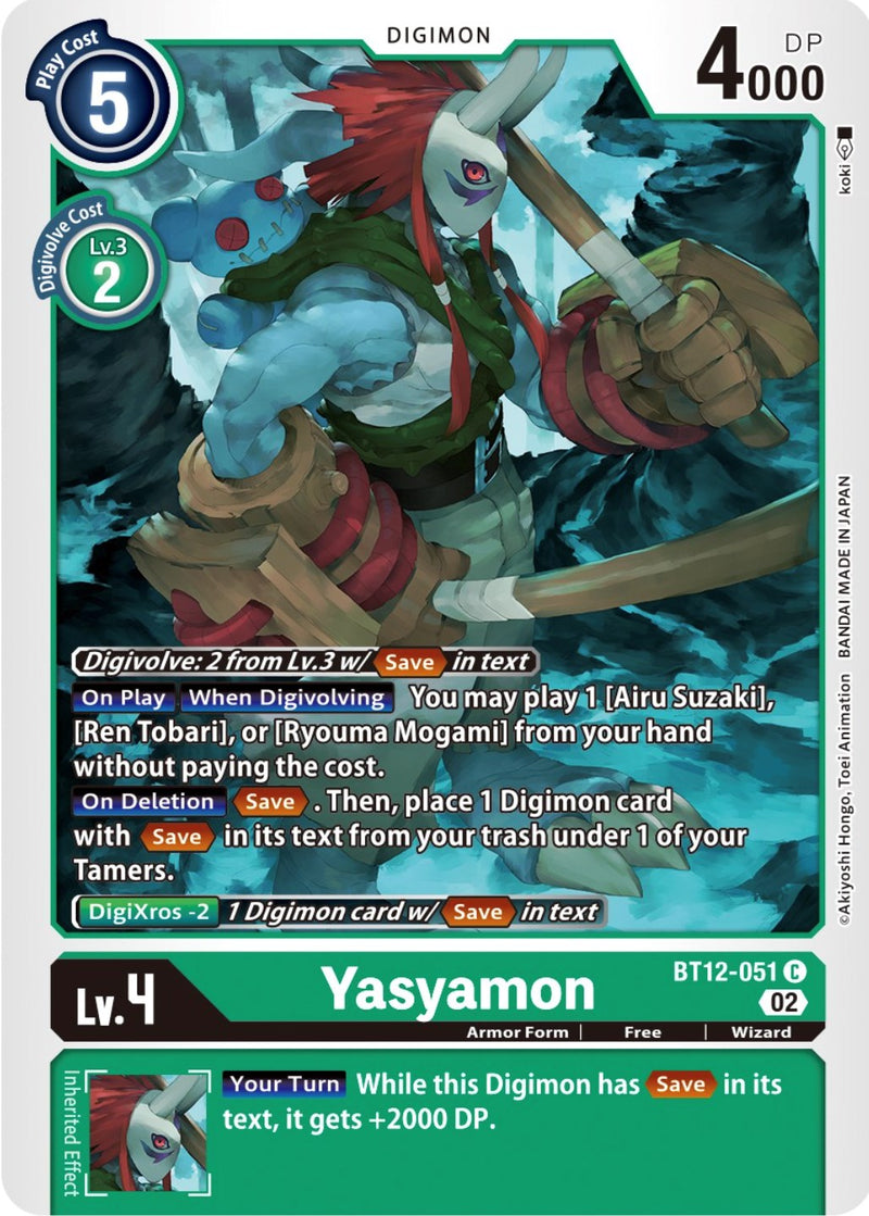 Yasyamon (BT12-051 C) [Across Time]