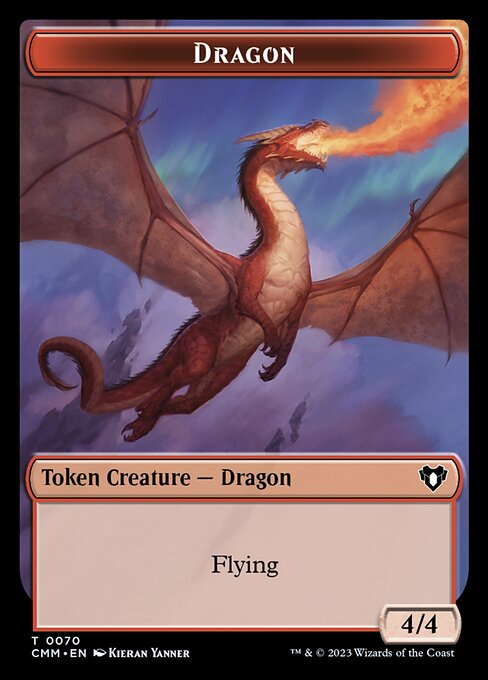 Soldier // Dragon (0021) Double-Sided Token (9 // 21) [Commander Masters]