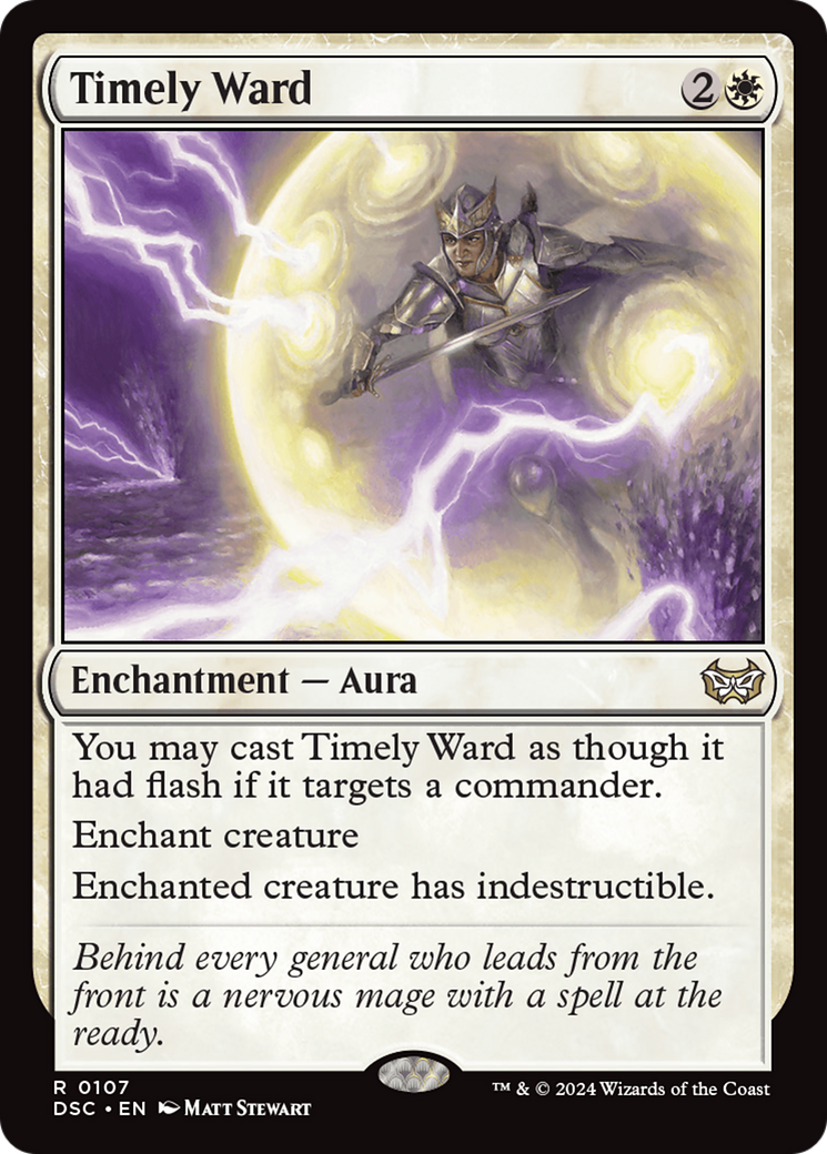 Timely Ward (107) [Commander: Duskmourn: House of Horror]