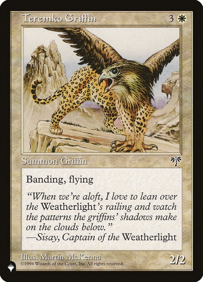 Teremko Griffin [The List Reprints]