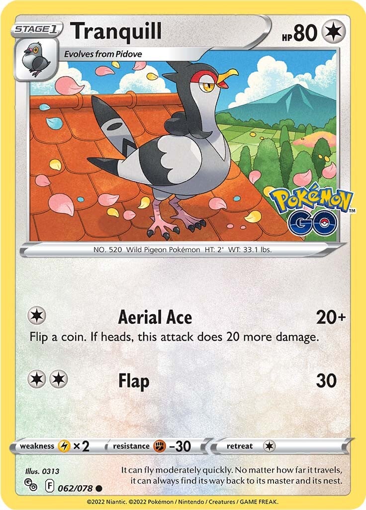 Tranquill (062/078) [Pokemon GO]