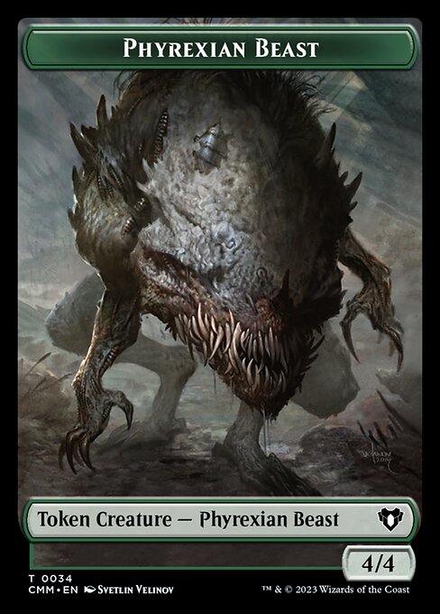 Thopter // Phyrexian Beast Double-Sided Token (47 // 34) [Commander Masters]