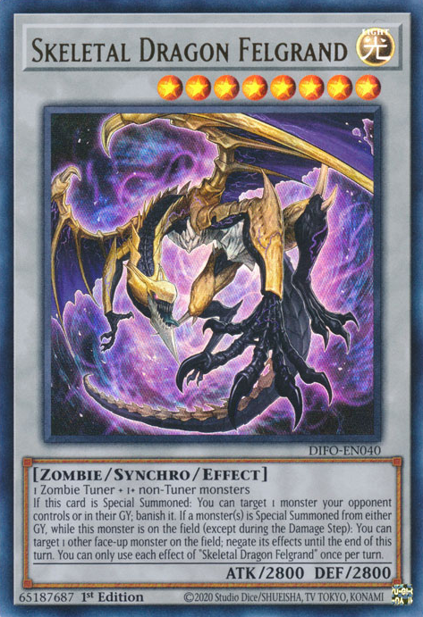 Skeletal Dragon Felgrand (DIFO-EN040) [Dimension Force]