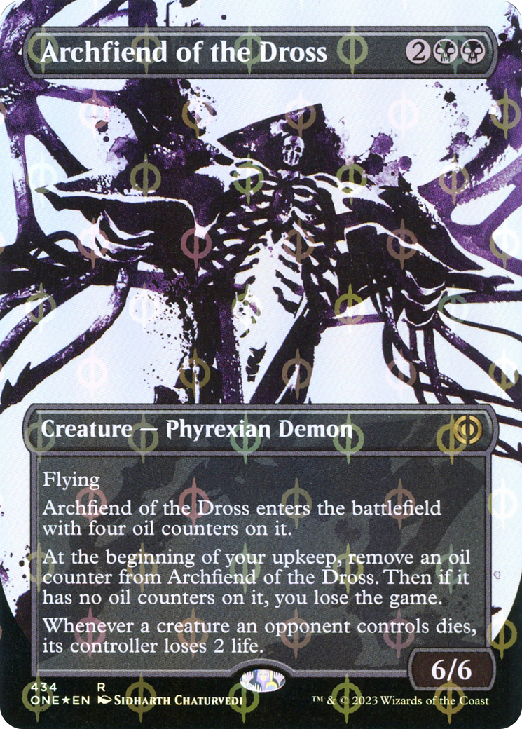 Archfiend of the Dross (Showcase) (Step-and-Compleat Foil) (434) [Phyrexia: All Will Be One]