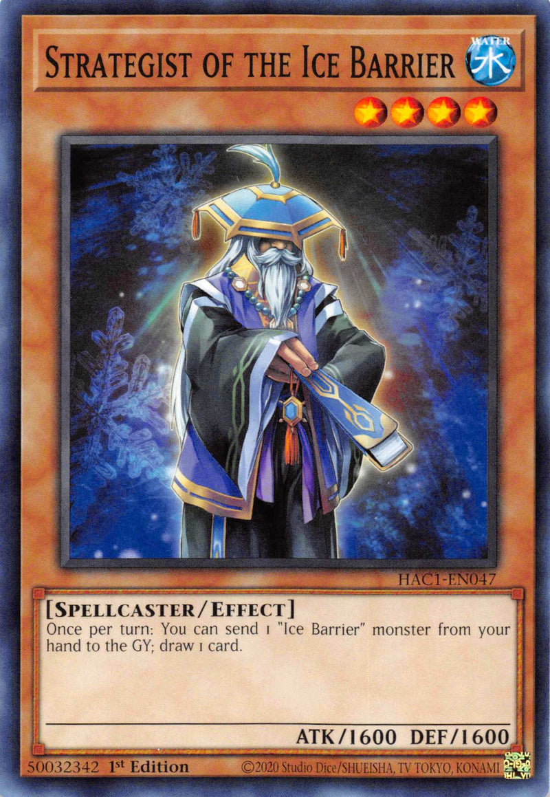 Strategist of the Ice Barrier (HAC1-EN047) [Hidden Arsenal: Chapter 1]