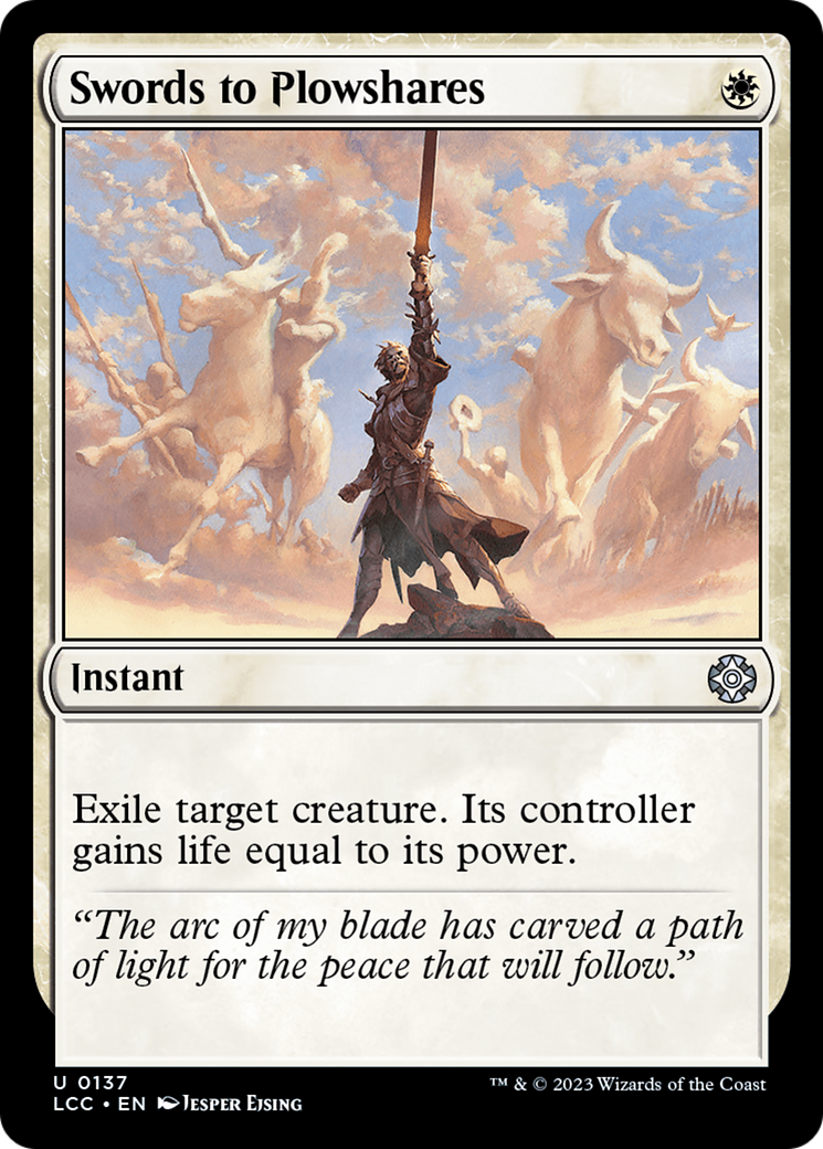 Swords to Plowshares (137) [Commander: The Lost Caverns of Ixalan]
