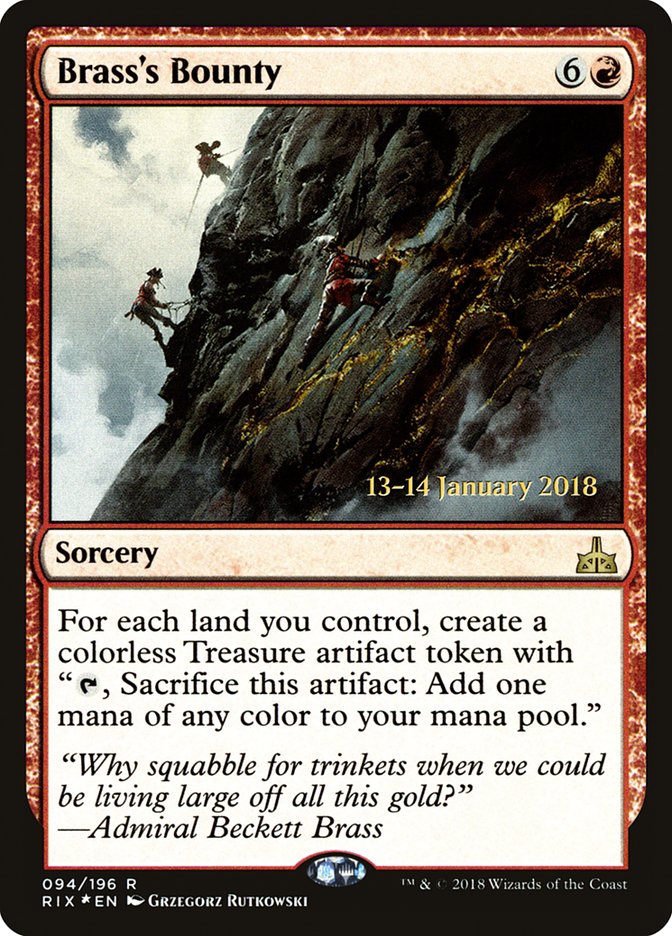 Brass's Bounty (RIX) (94) [Prerelease Cards]