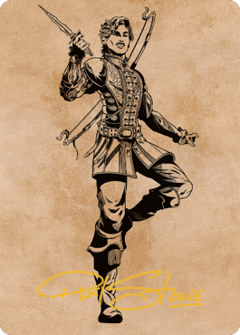 Astarion, the Decadent Art Card (Gold-Stamped Signature) (62) [Art Series: Commander Legends: Battle for Baldur's Gate]