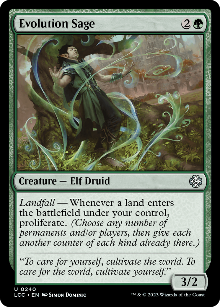Evolution Sage (240) [Commander: The Lost Caverns of Ixalan]