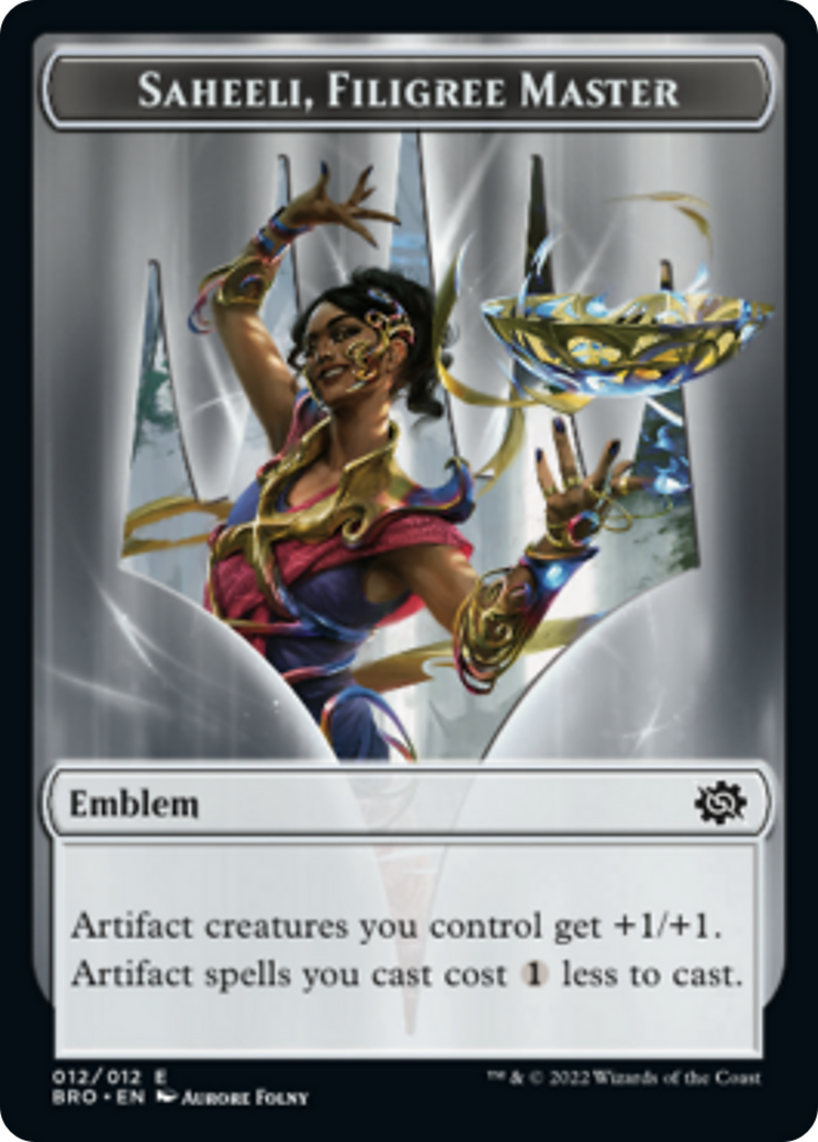 Emblem - Saheeli, Filigree Master (12) [The Brothers' War]