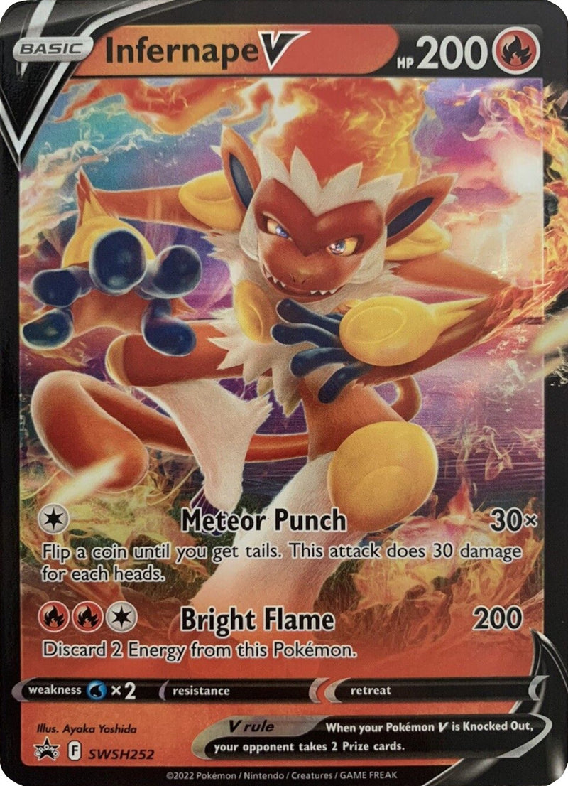 Infernape V - SWSH252 (SWS252) [Jumbo Cards]