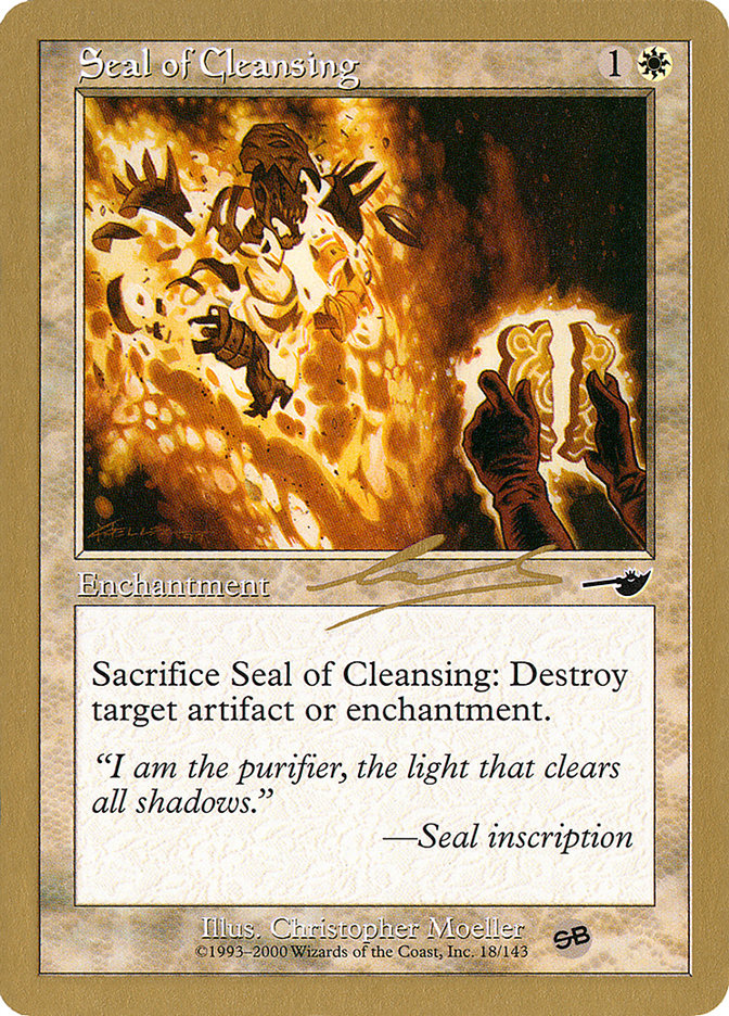Seal of Cleansing - 2000 Nicolas Labarre (NMS) (SB) [World Championship Decks]