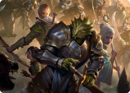 You Come to the Gnoll Camp Art Card (42) [Art Series: Adventures in the Forgotten Realms]