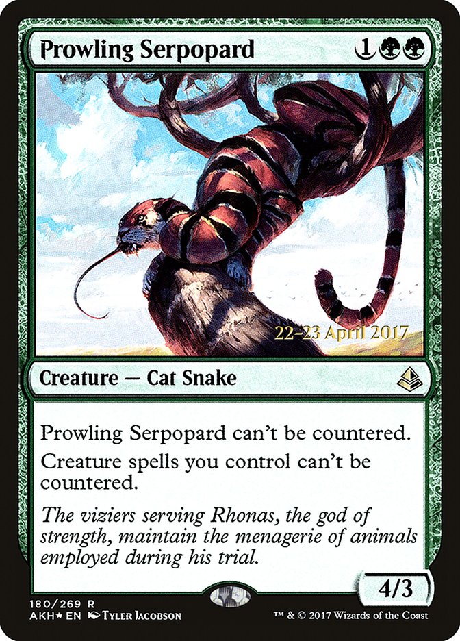 Prowling Serpopard (180) [Prerelease Cards]