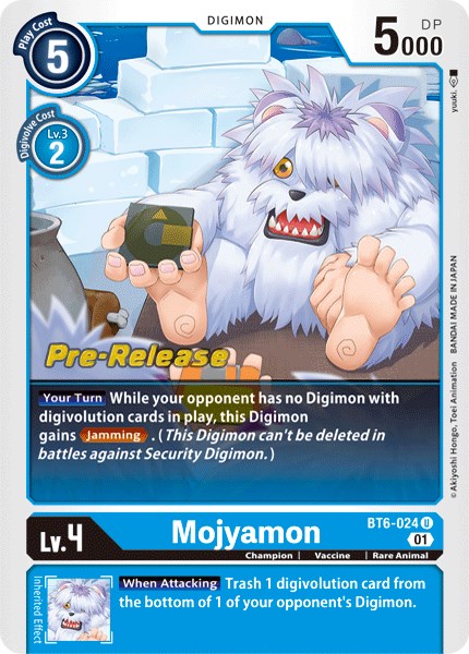 Mojyamon (BT6-024 U) [Double Diamond Pre-Release Cards]