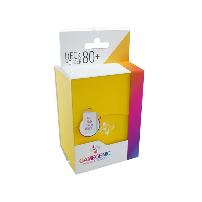 Deck Holder 80+ Card Deck Box: Yellow