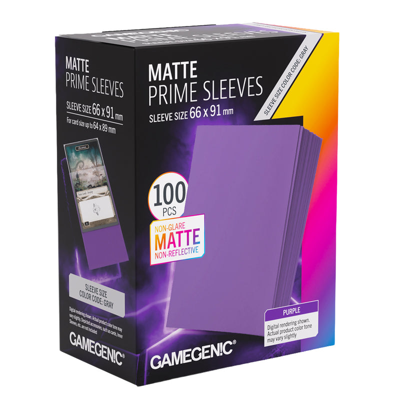 GAMEGENIC: Matte Prime Card Sleeves: Purple