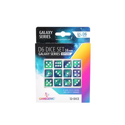 Galaxy Series - Neptune - D6 Dice Set 16 mm (12 pc)