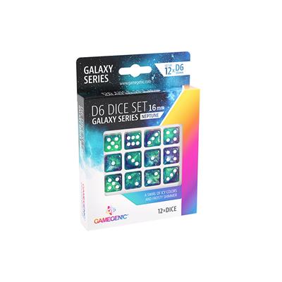 Galaxy Series - Neptune - D6 Dice Set 16 mm (12 pc)