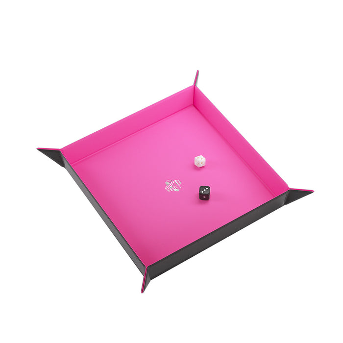 Magnetic Dice Tray Square Black/Pink